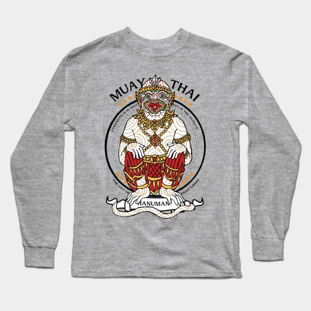 Muay Thai The Art of Eight Limbs Long Sleeve T-Shirt by KewaleeTee